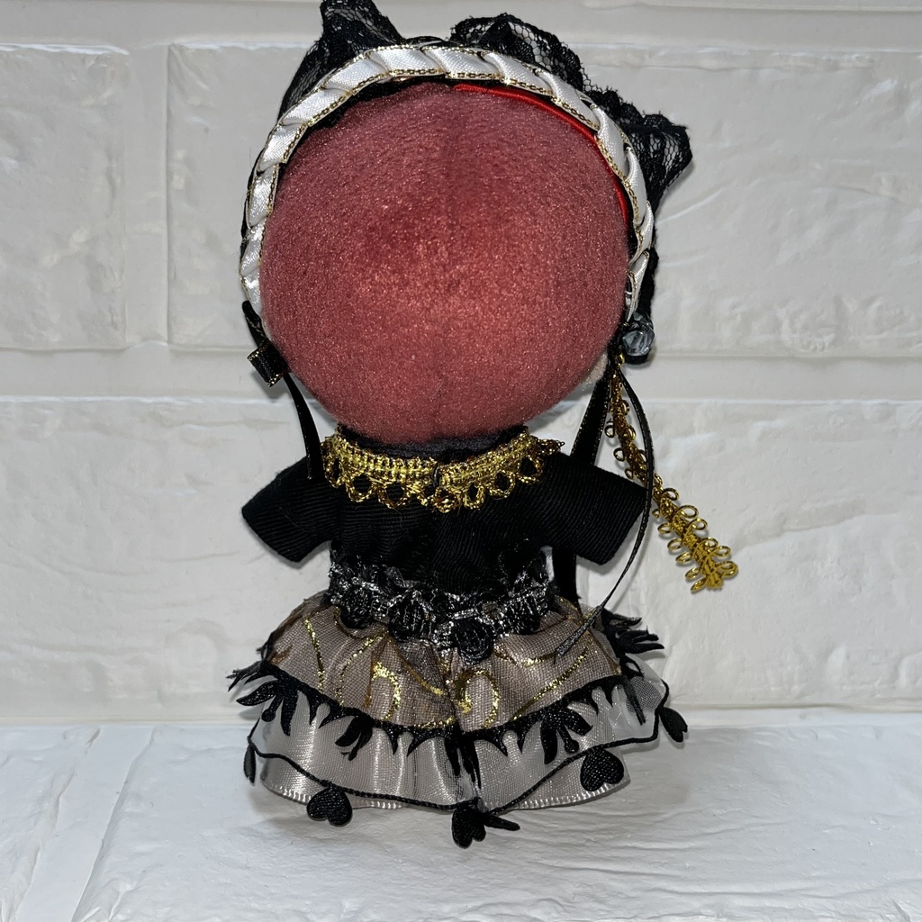 ゴスロリ風ワンピース+ヘッドドレス2点セット Bタイプ