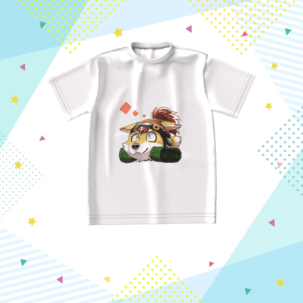 鉄火 狐々丸 ビッグシルエットTシャツ