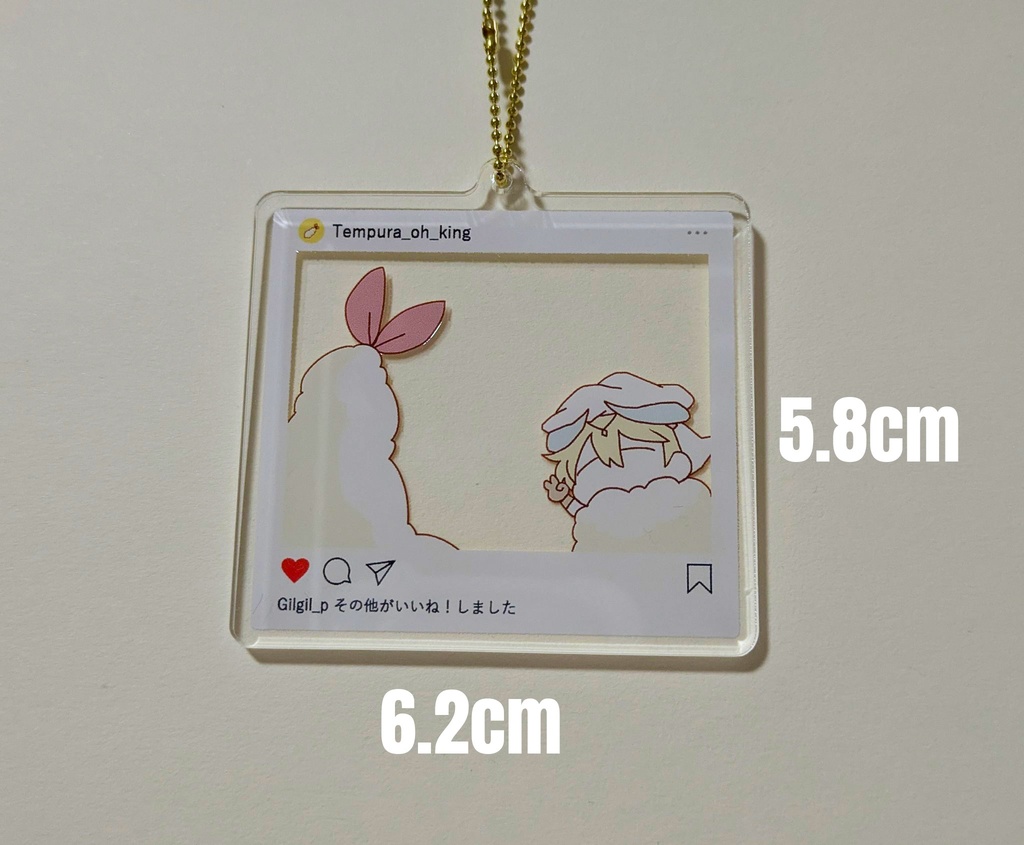 天ぷら王インスタ風アクキー(再販)