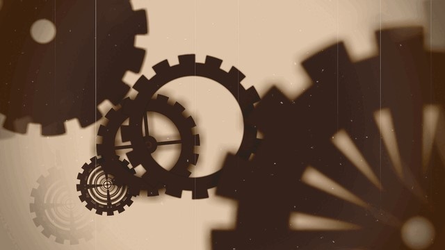 歯車 ループ背景gif