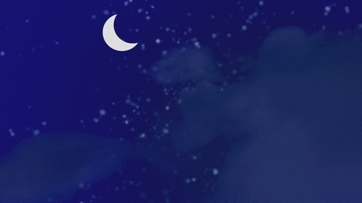 昼夕夜 雲が流れるGIF 非ループ背景