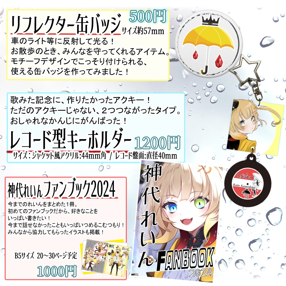 いままでのれいんお誕生日グッズ