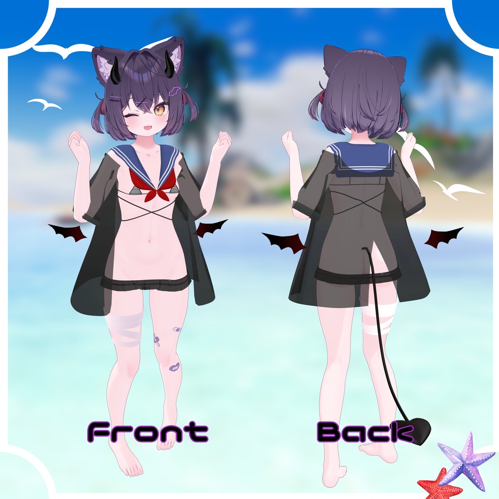 小悪魔スイムウェア(13アバター対応)