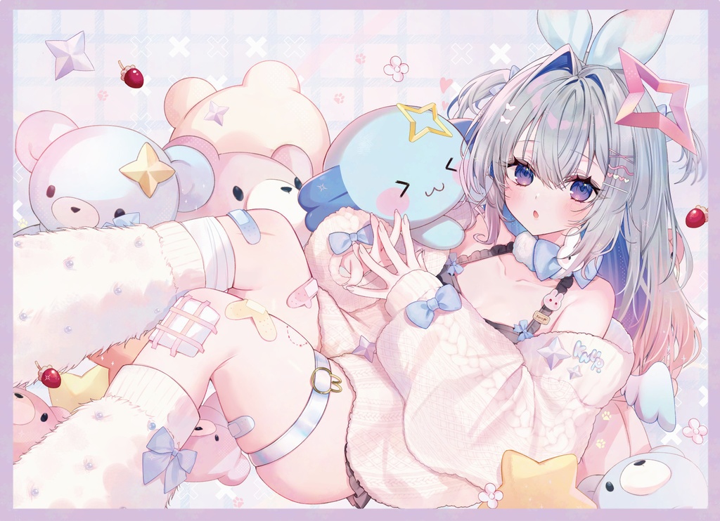 ふわふわパステルたそブランケット