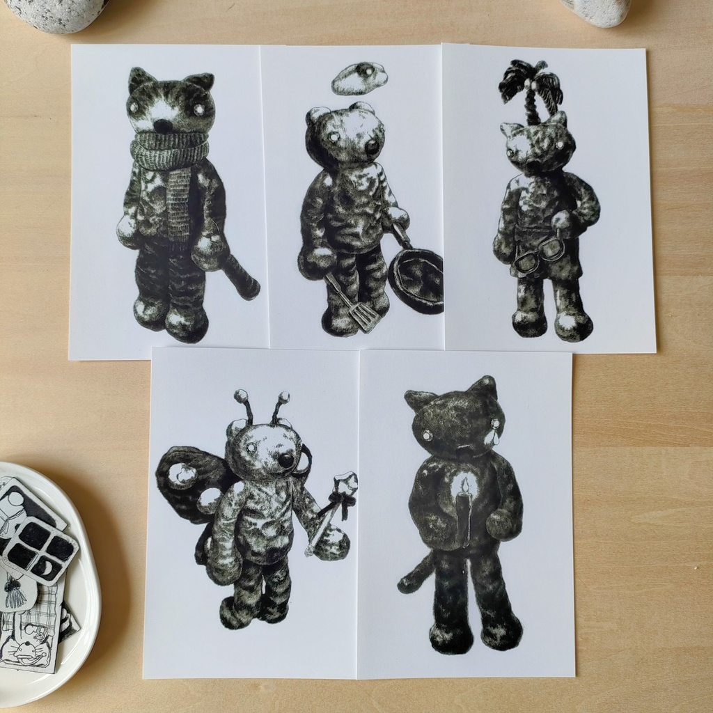 Clay creature　ポストカードセット