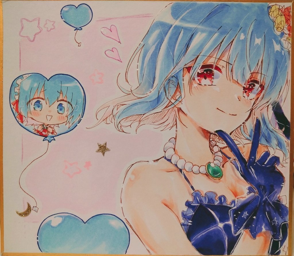 イラスト色紙  ルカ
