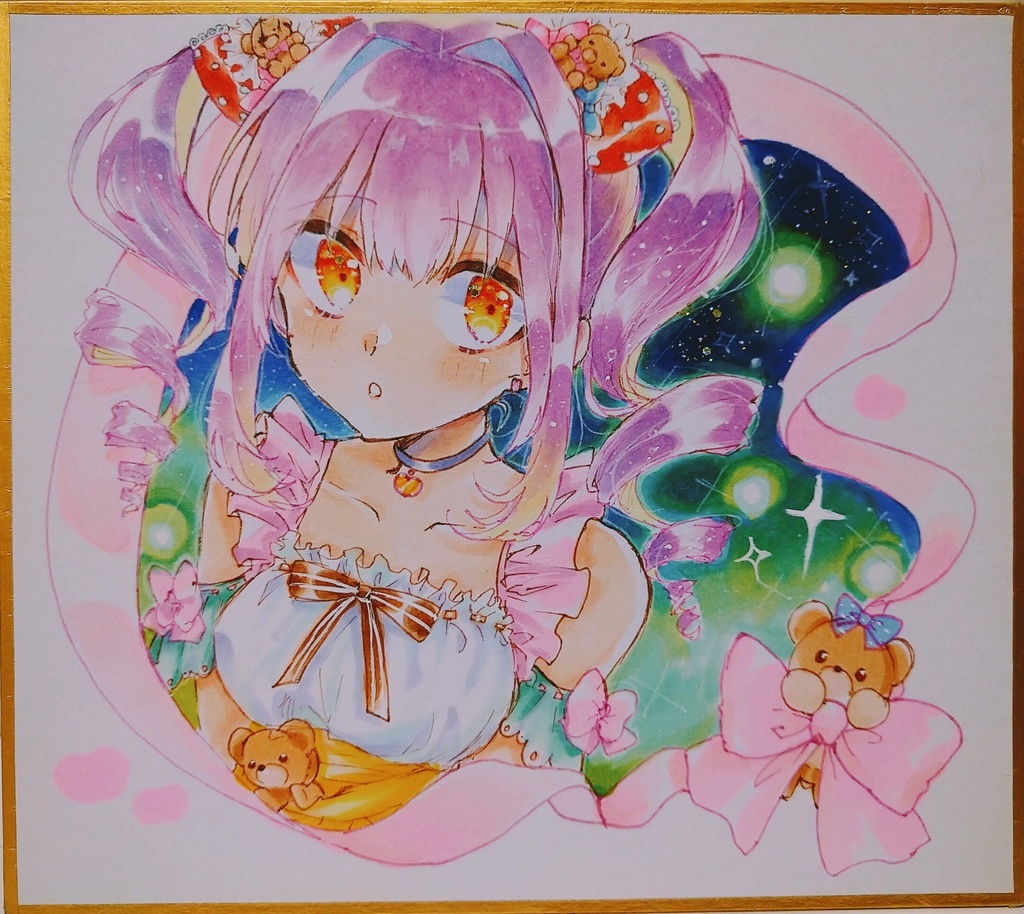 イラスト色紙 創作