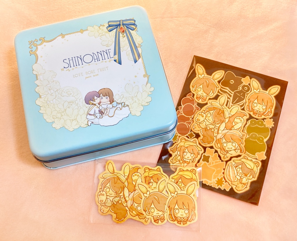 クッキーシール&スクエア缶