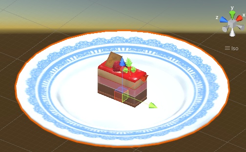 フランボワーズのムースケーキ Franboise mousse cake (3D model FBX)