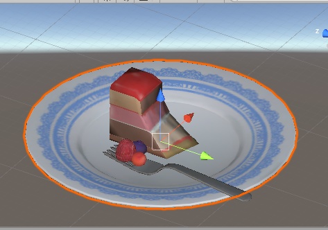 フランボワーズのムースケーキ Franboise mousse cake (3D model FBX)