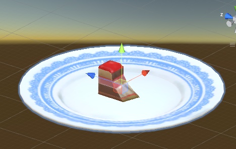 フランボワーズのムースケーキ Franboise mousse cake (3D model FBX)