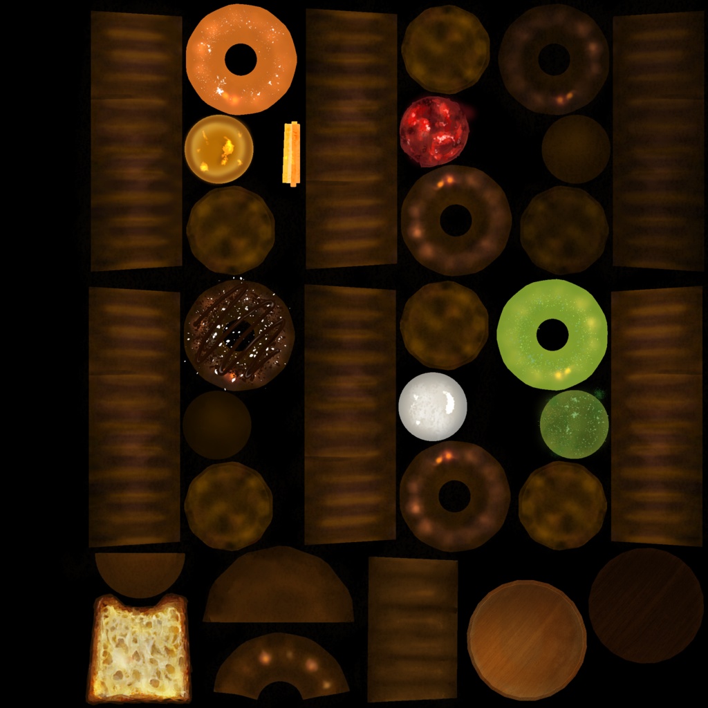 カヌレ cannelé de Bordeaux(3D model FBX)