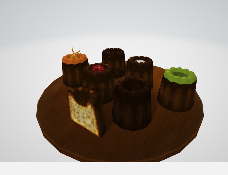 カヌレ Cannele De Bordeaux 3d Model Fbx シルフガーデン Booth