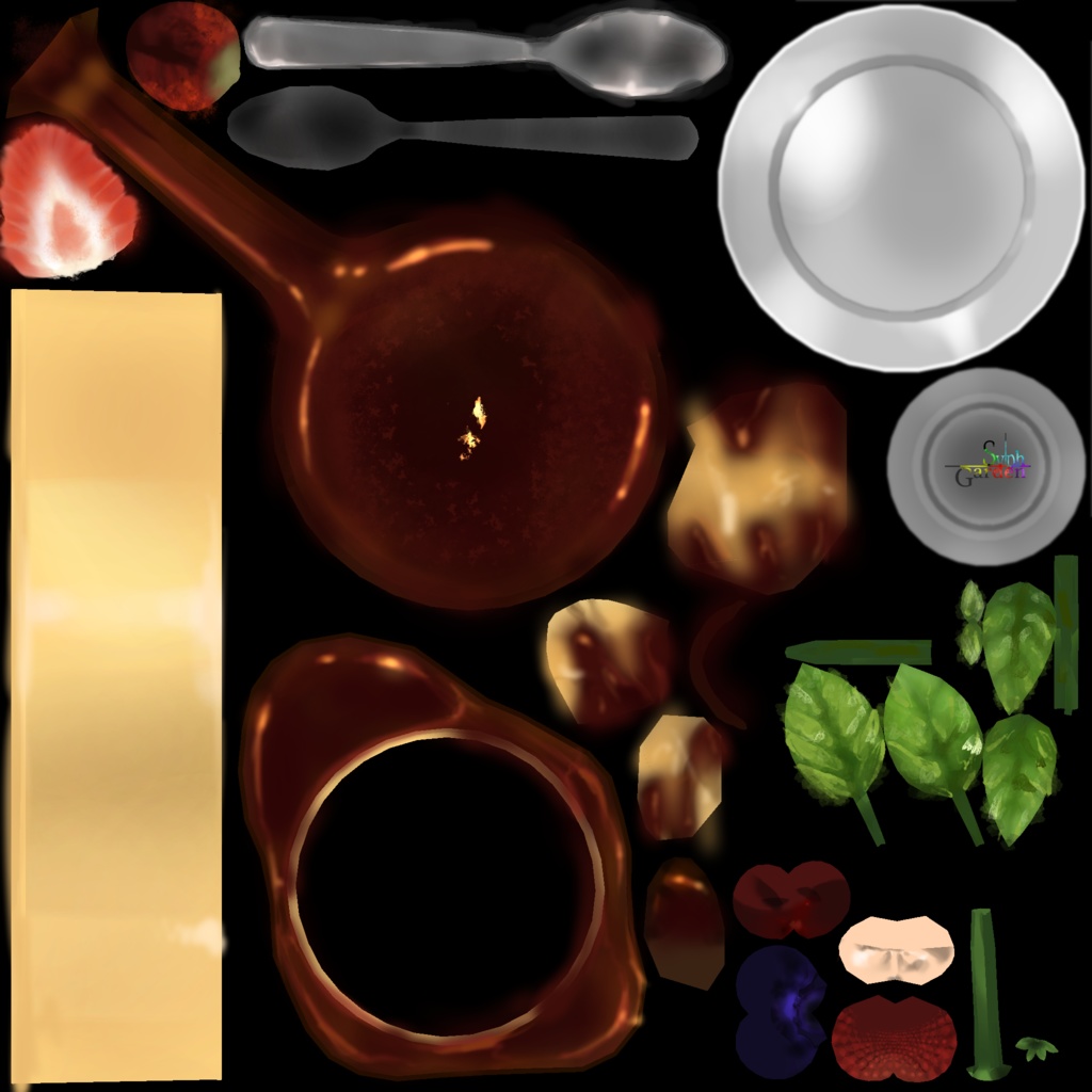 プリン Pudding (3D model FBX)