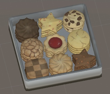 クッキー盛り合わせ Cookie set(3D model FBX)