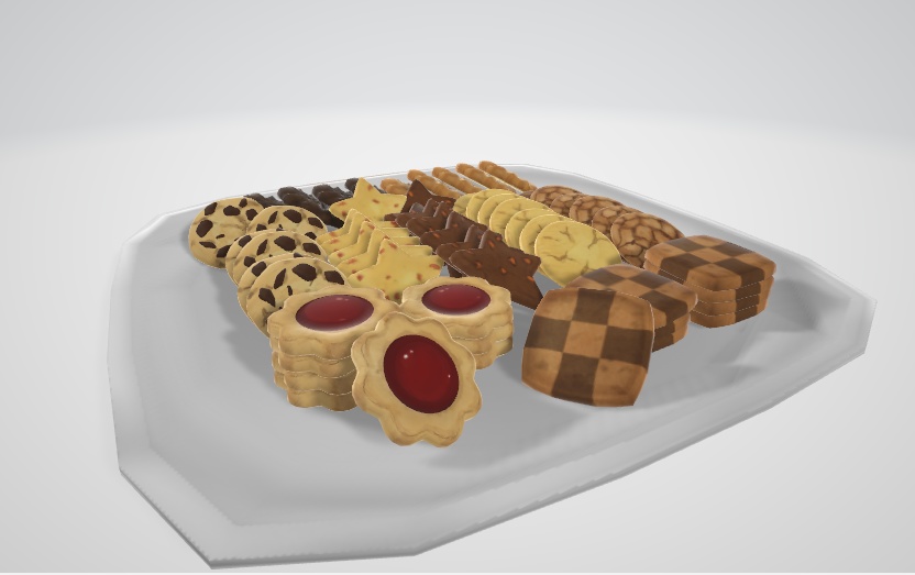 クッキー盛り合わせ　Cookie set(3D model FBX)
