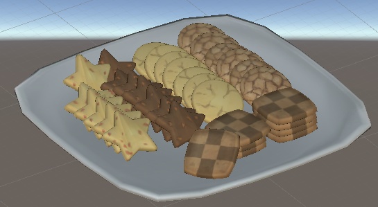 クッキー盛り合わせ Cookie set(3D model FBX)
