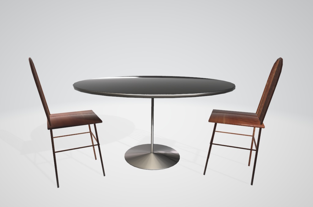 ホールケーキセット(クリスマスケーキ、バースデーケーキ兼用) テーブルと椅子つき