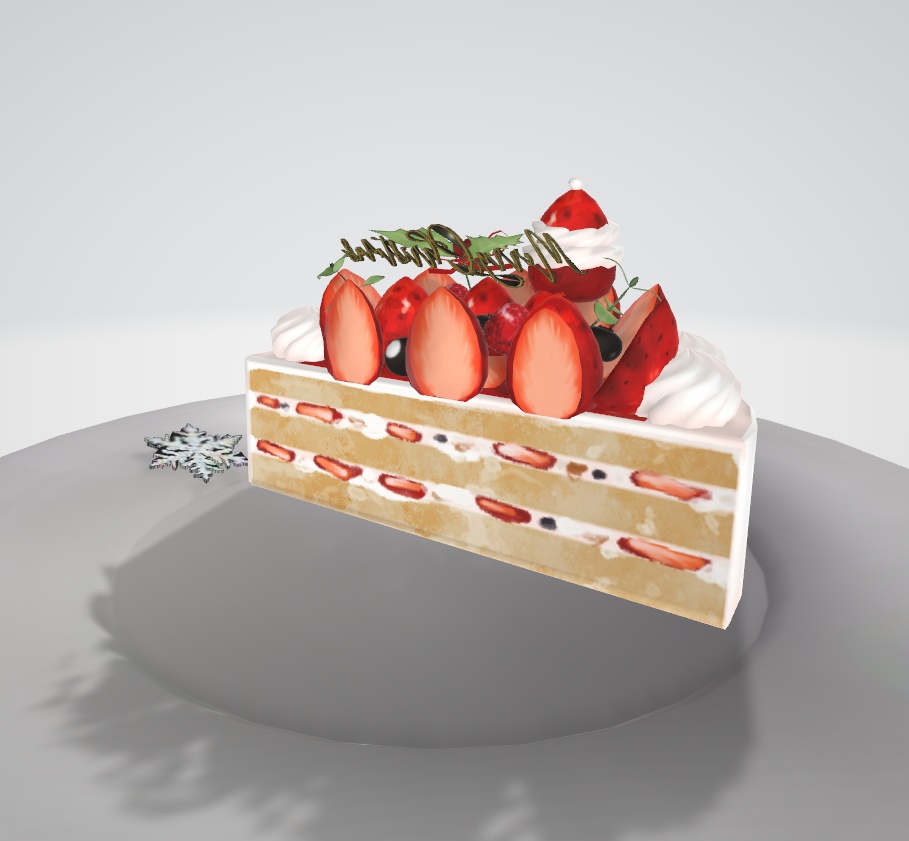 ホールケーキセット(クリスマスケーキ、バースデーケーキ兼用) テーブルと椅子つき