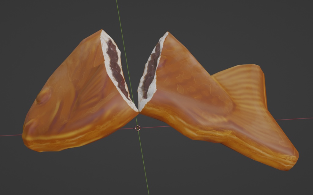 たいやき3Dモデル