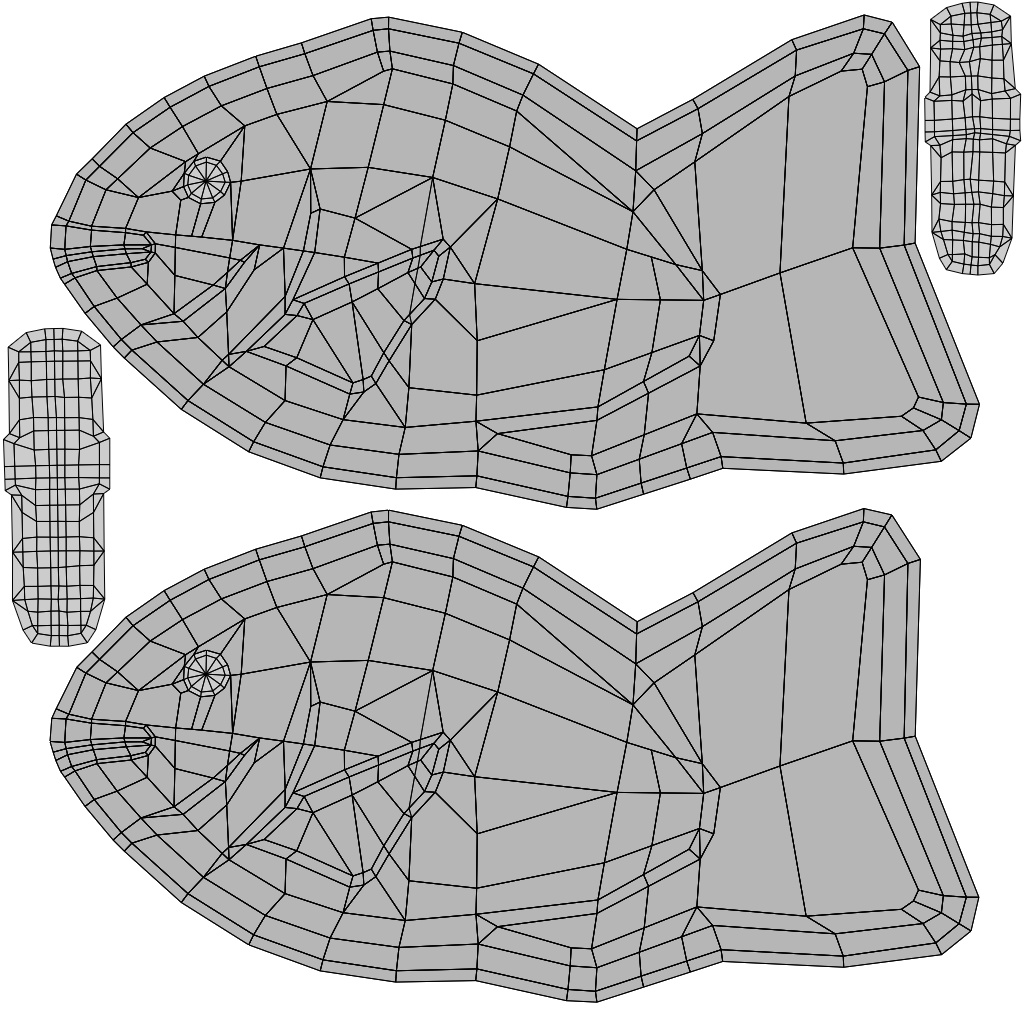 たいやき3Dモデル