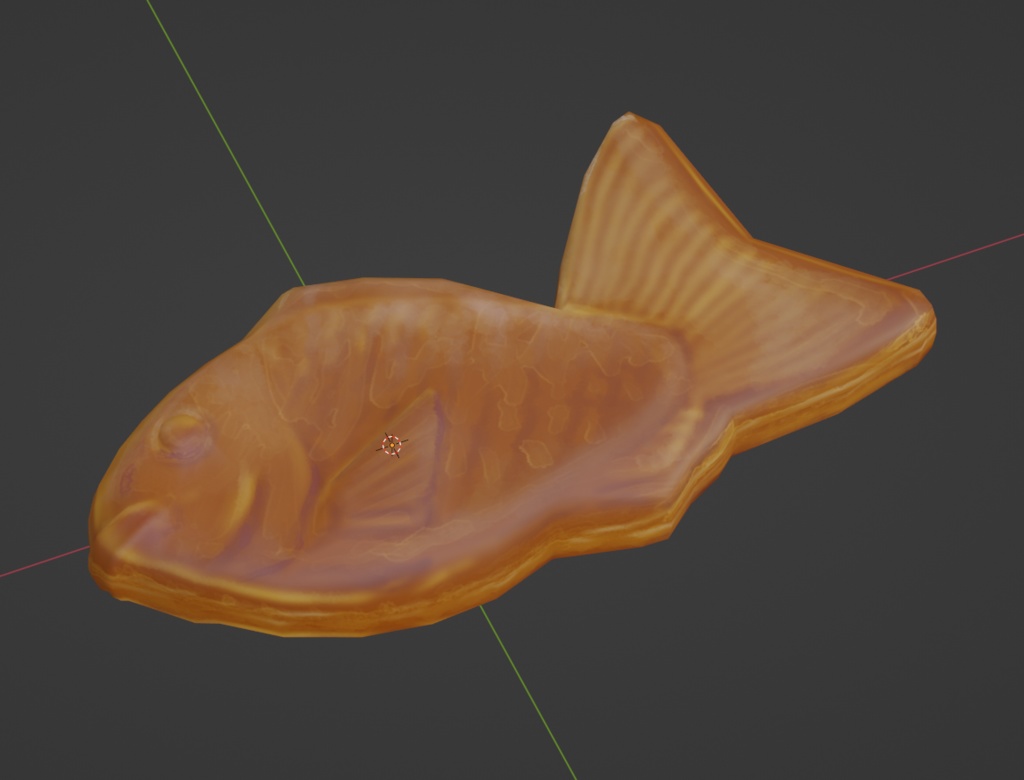 たいやき3Dモデル