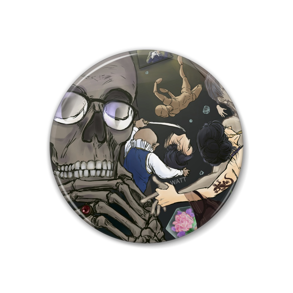 【pF発送】乱歩イメージ缶バッジ