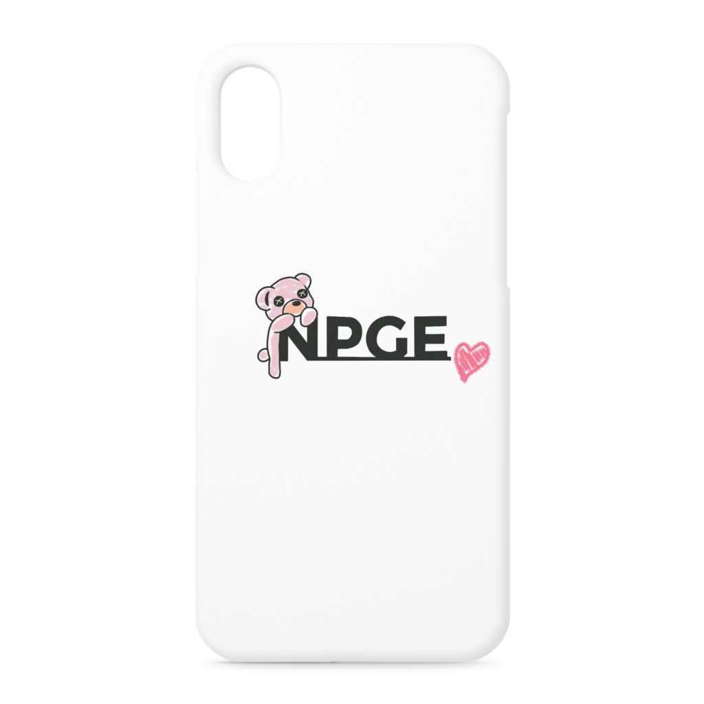 NPGE ロゴ ポムちゃん 塗り絵風 スマホケース 機種展開あり