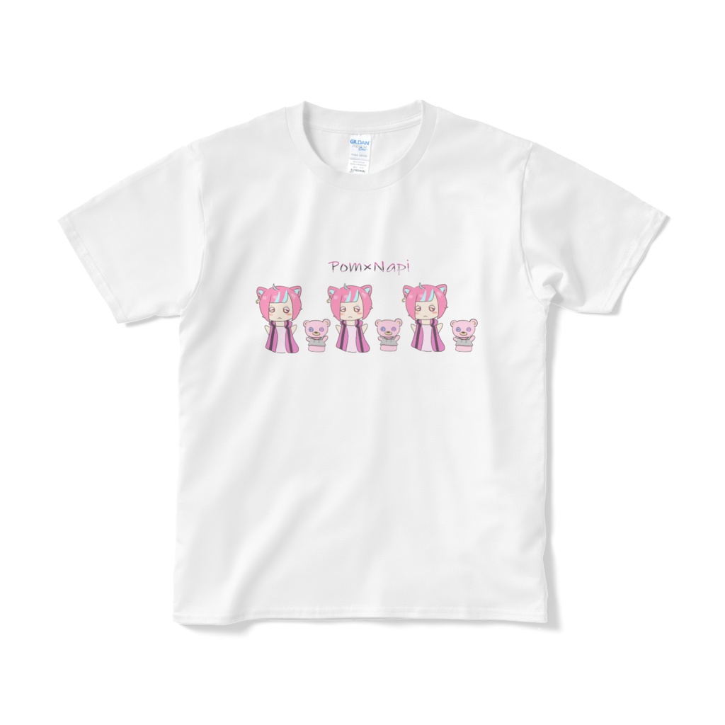 pom×napi 白Tシャツ