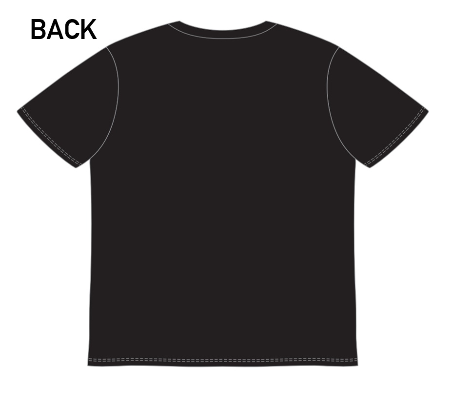 たまえりグラフィティTシャツ フロントプリント(黒)