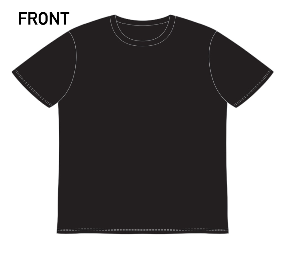 たまえりグラフィティTシャツ バックプリント(黒)