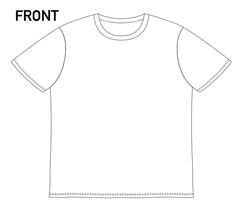 たまえりグラフィティTシャツ バックプリント(白)