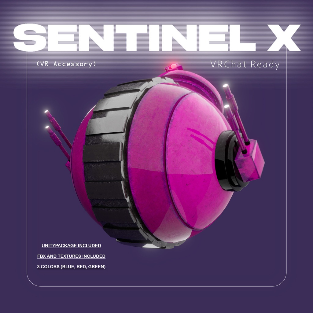 【3D Model】Sentinel X - Combat Recon Drone / 戦闘偵察ドローン