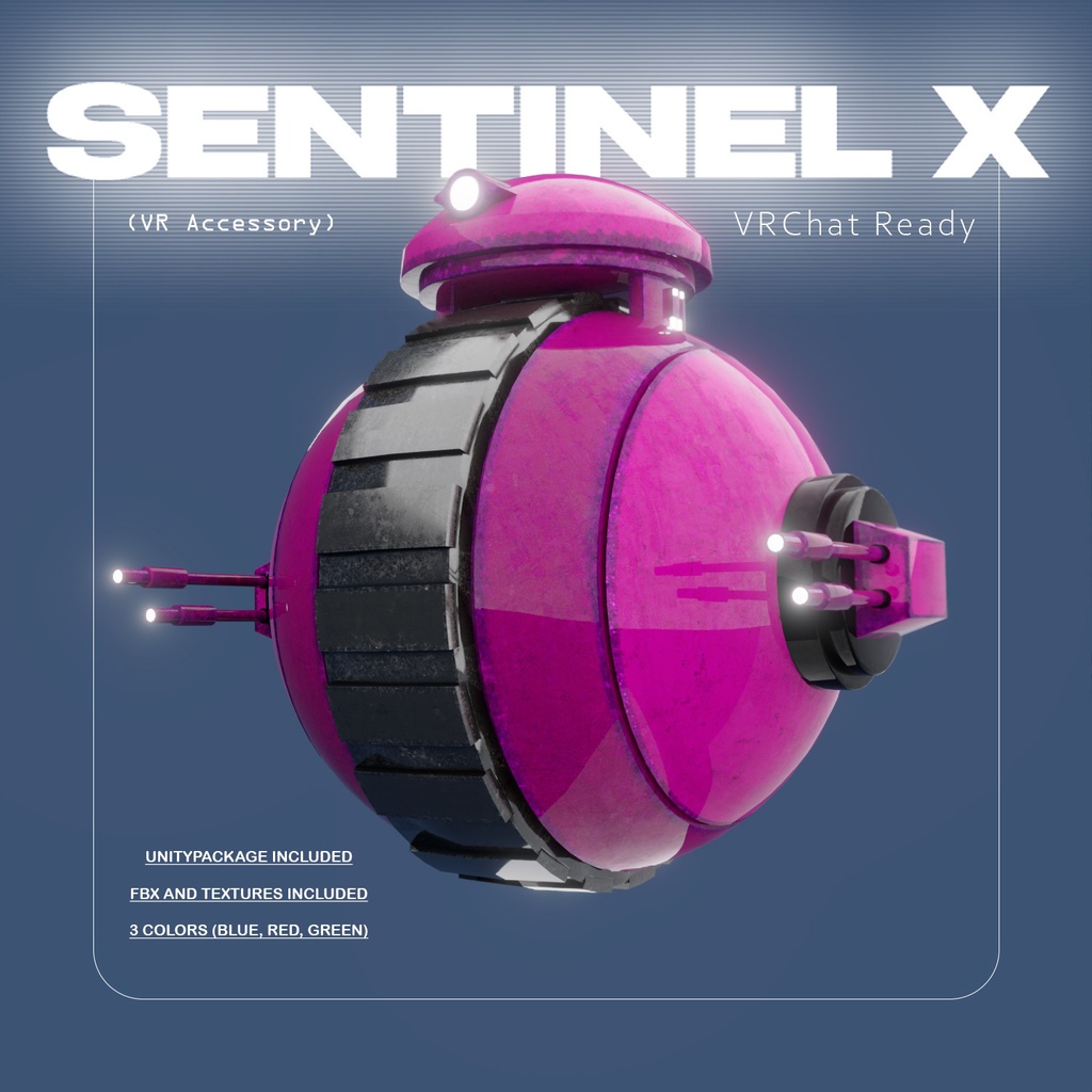 【3D Model】Sentinel X - Combat Recon Drone / 戦闘偵察ドローン