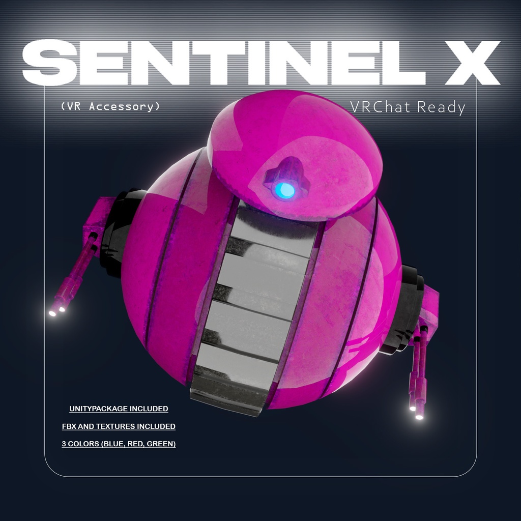 【3D Model】Sentinel X - Combat Recon Drone / 戦闘偵察ドローン