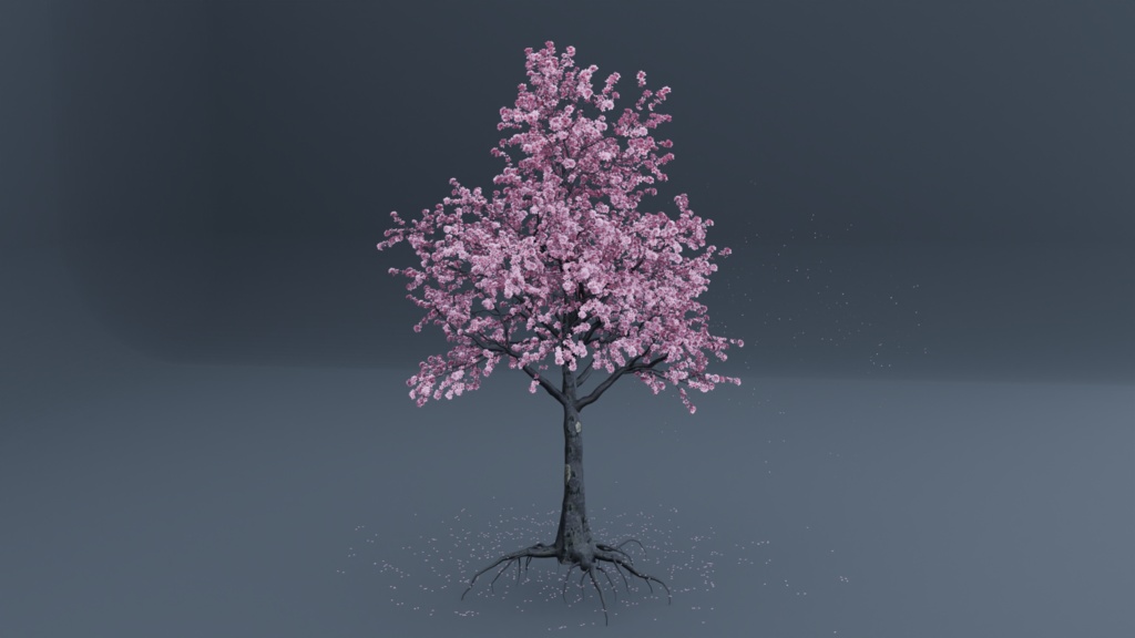 SACRED SAKURA - 霊桜 - Blooming Cherry Blossom Tree Asset