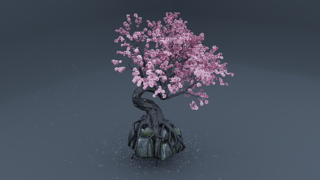 CHERRY BLOSSOM BREEZE - 桜吹雪 - Detailed Sakura Tree