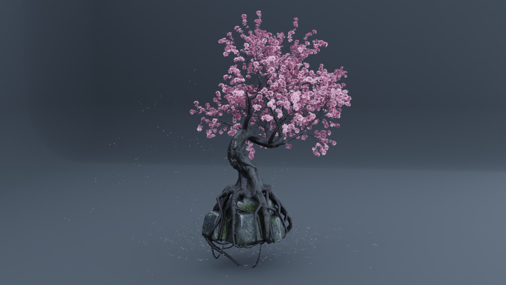 CHERRY BLOSSOM BREEZE - 桜吹雪 - Detailed Sakura Tree