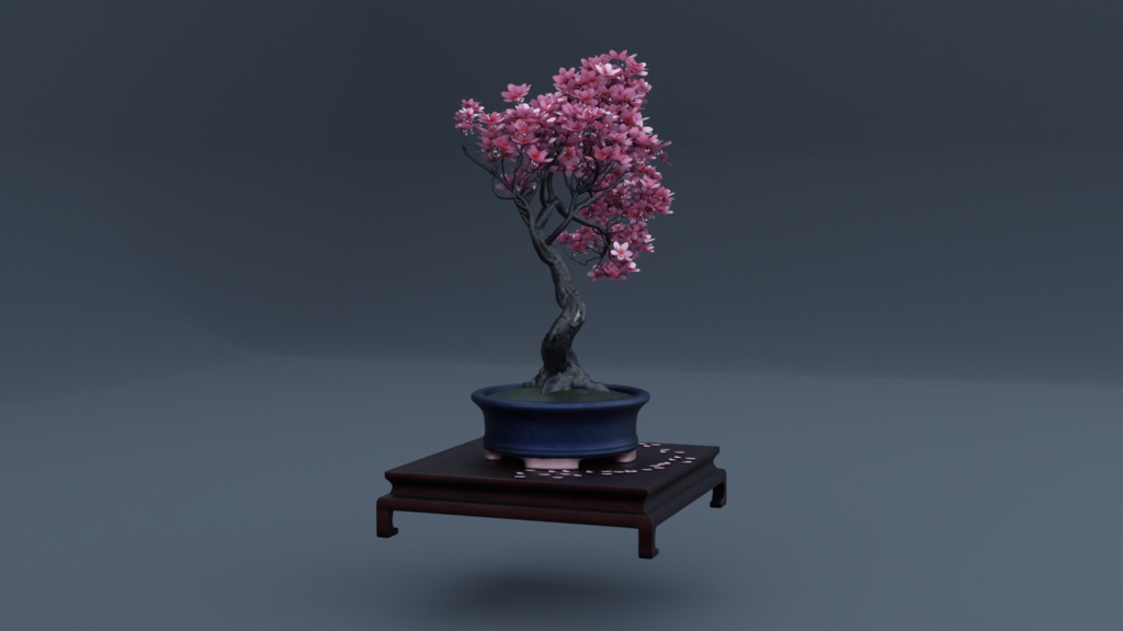 ELEGANT SAKURA BONSAI - 満開の桜盆栽セット - Tabletop Zen Prop