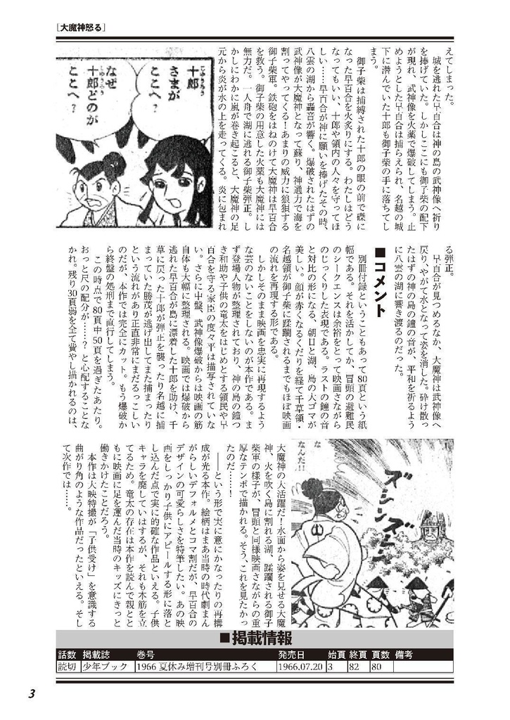 ガメラ対大魔神コミック大全