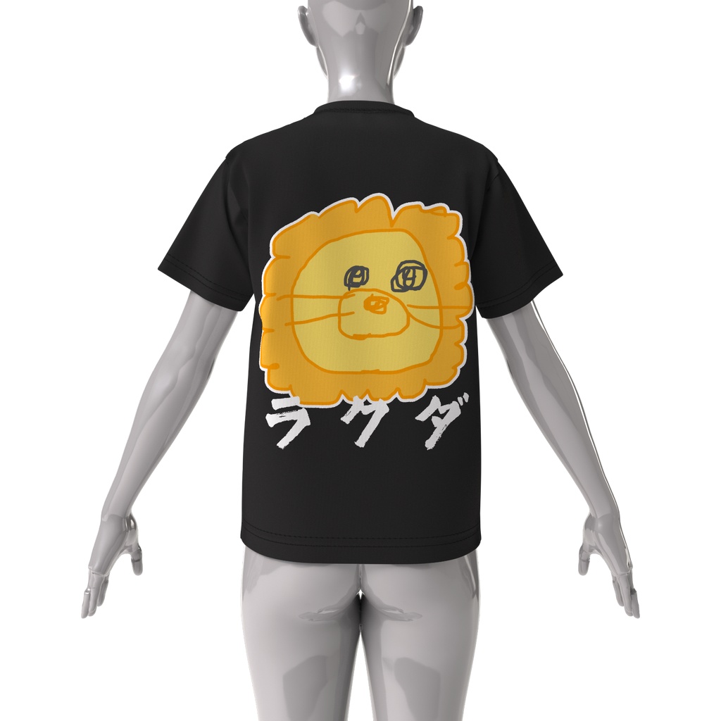 ぽりちゃんキメラTシャツ黒