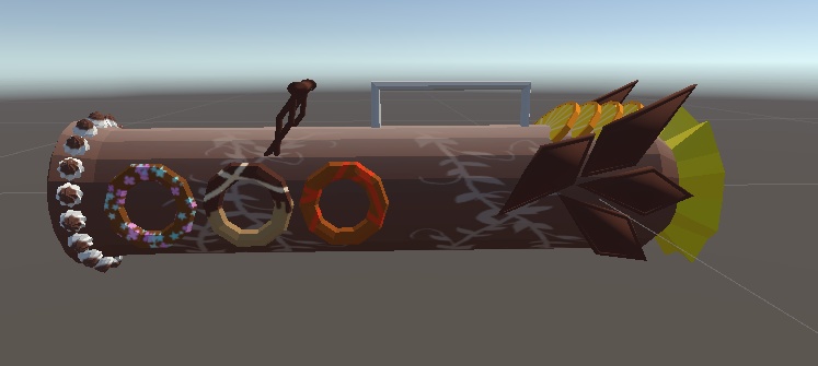 【VRChat向け/Quest対応】重装型菓子「ブッシュドノエル砲」