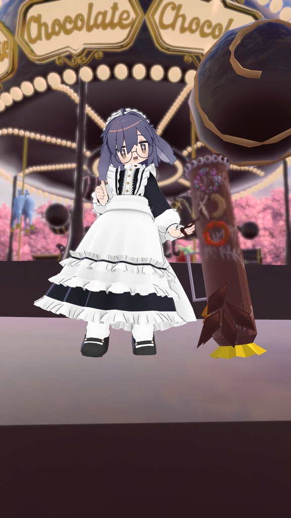 【VRChat向け/Quest対応】重装型菓子「ブッシュドノエル砲」