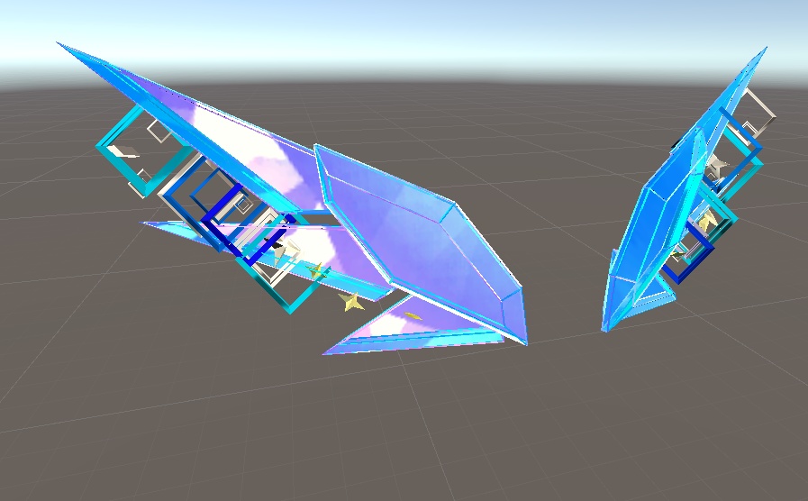 【VRChat向け/Quest対応】アクセサリー「彗翔石の髪飾り」