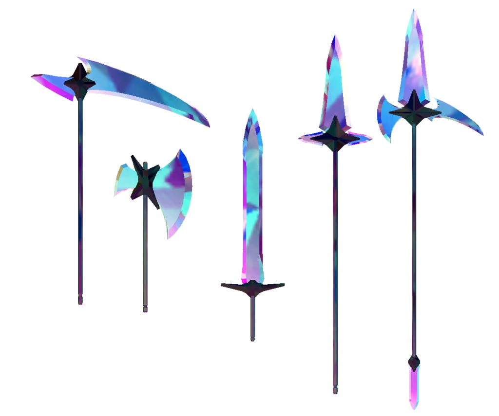 【VRChat向け/Quest対応】武器シリーズ「空白の裂刃器」