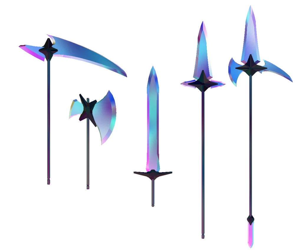 【VRChat向け/Quest対応】武器シリーズ「空白の裂刃器」