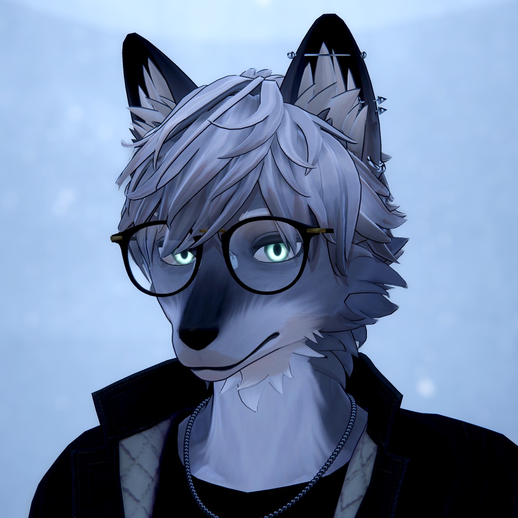 【無料】ボストン型メガネ【VRC想定】