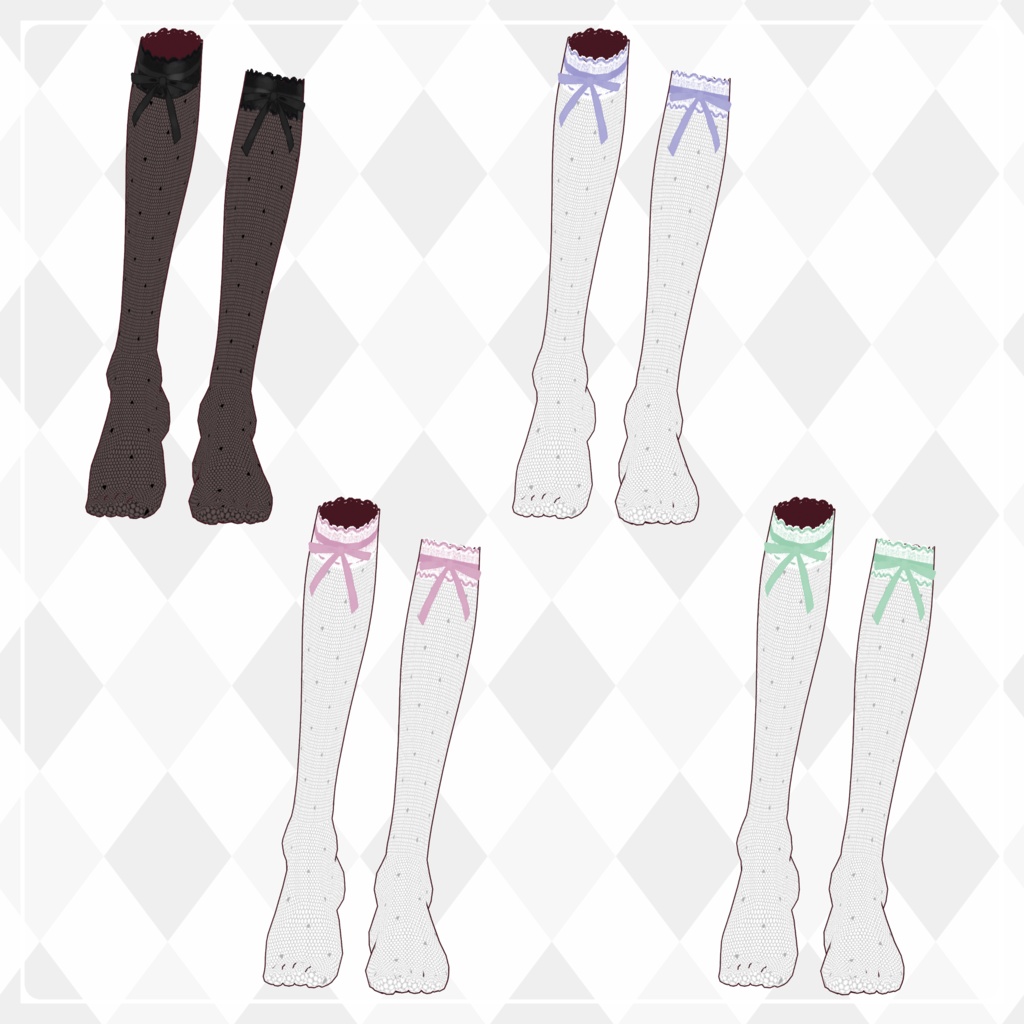 正式版VRoid用肩出し編み上げスカートコーデ