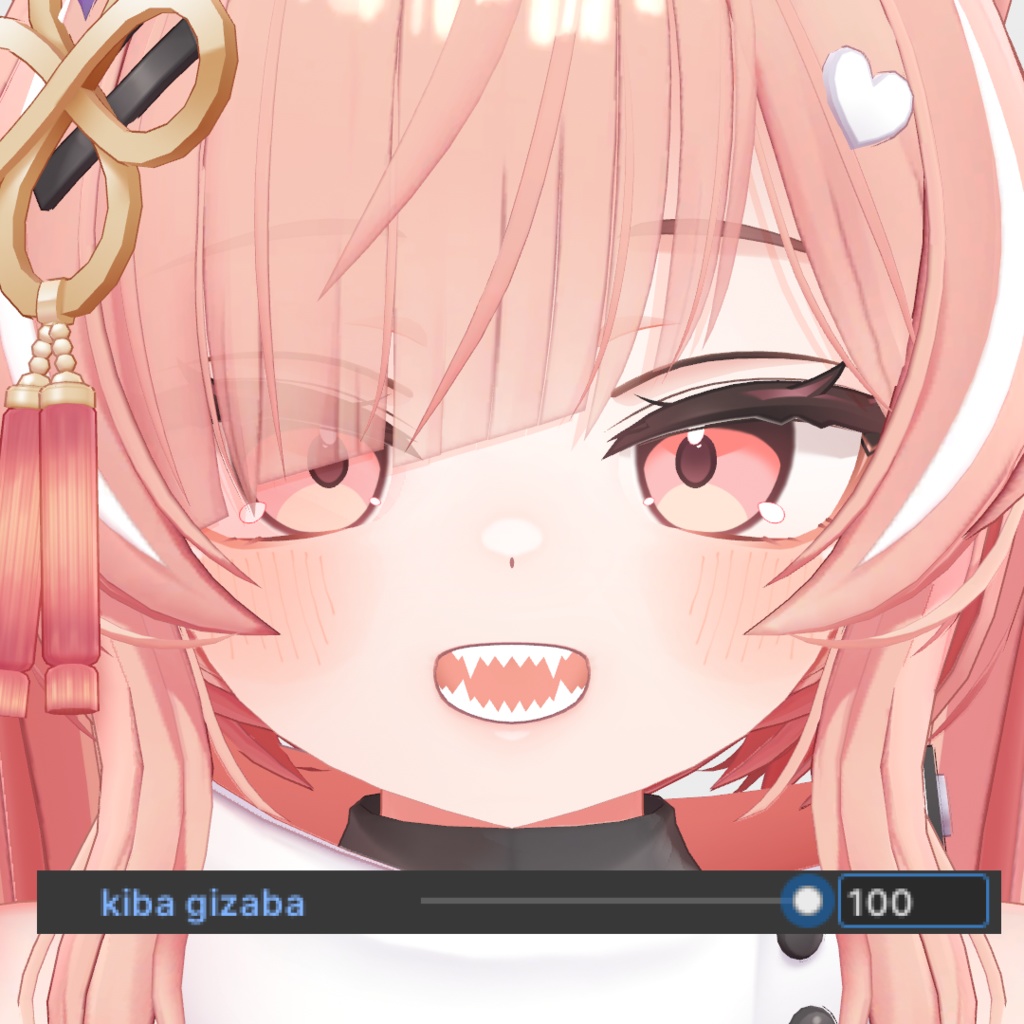 【イチゴ】ギザ歯シェイプキー【BlendShare】