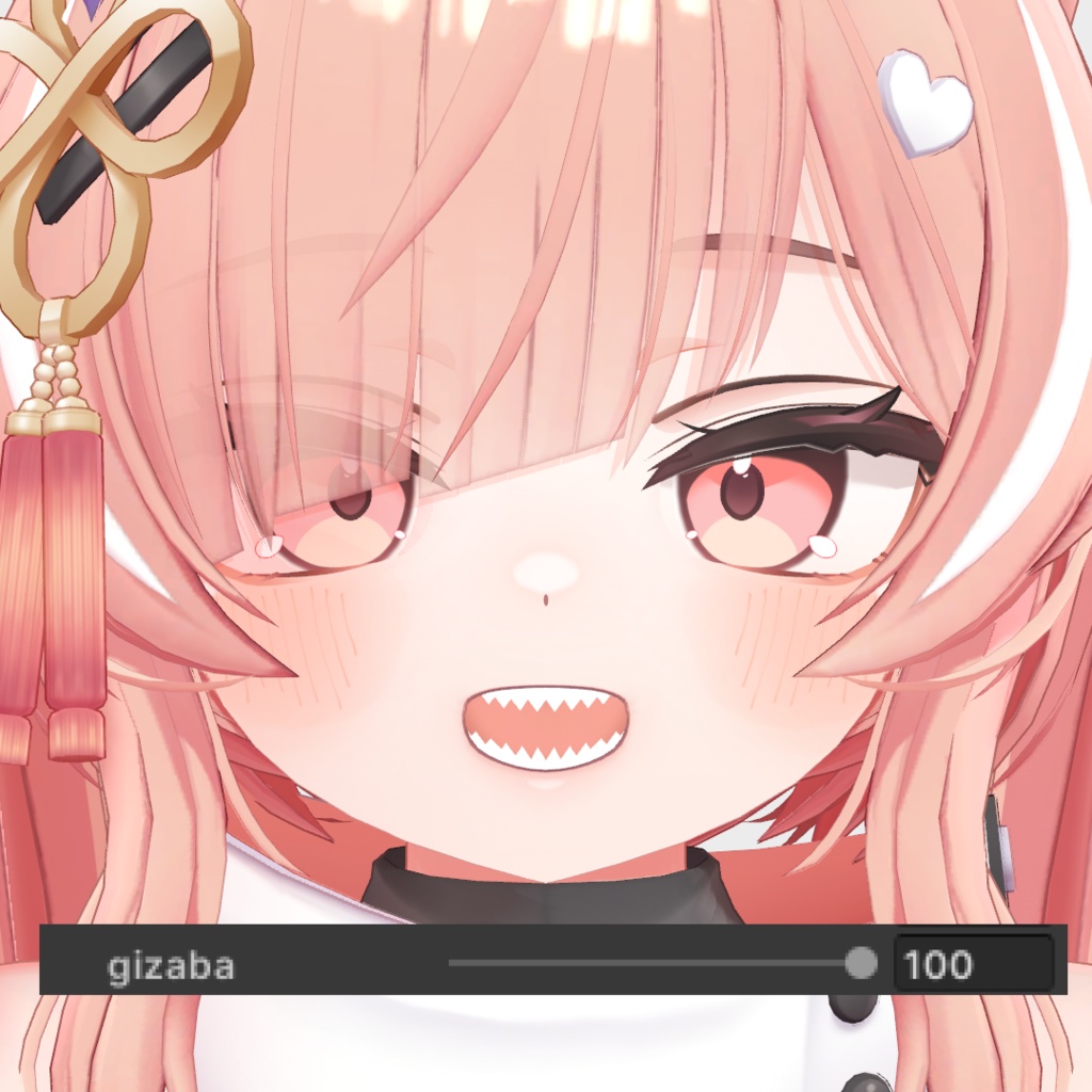 【イチゴ】ギザ歯シェイプキー【BlendShare】